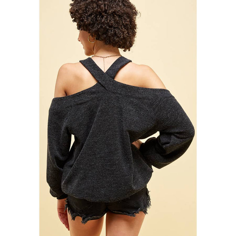 Off Shoulder Sweater Top