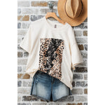 Leopard Lightening Oversized Shirt