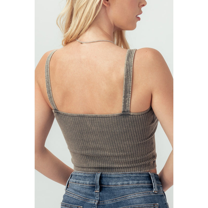 Ribbed Knit Crop Top