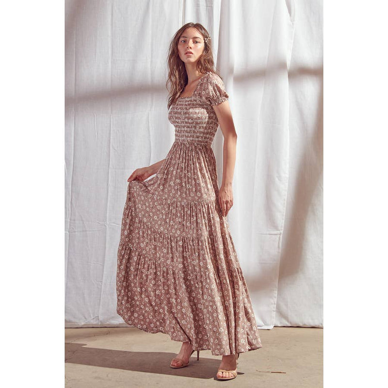 Floral Print Maxi Dress