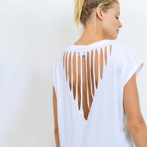 Webbed Cut-Out Back Top