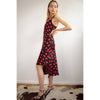 Black With Red Dot Slip Dress