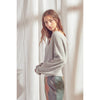 Surplice Ribbed Knit Top