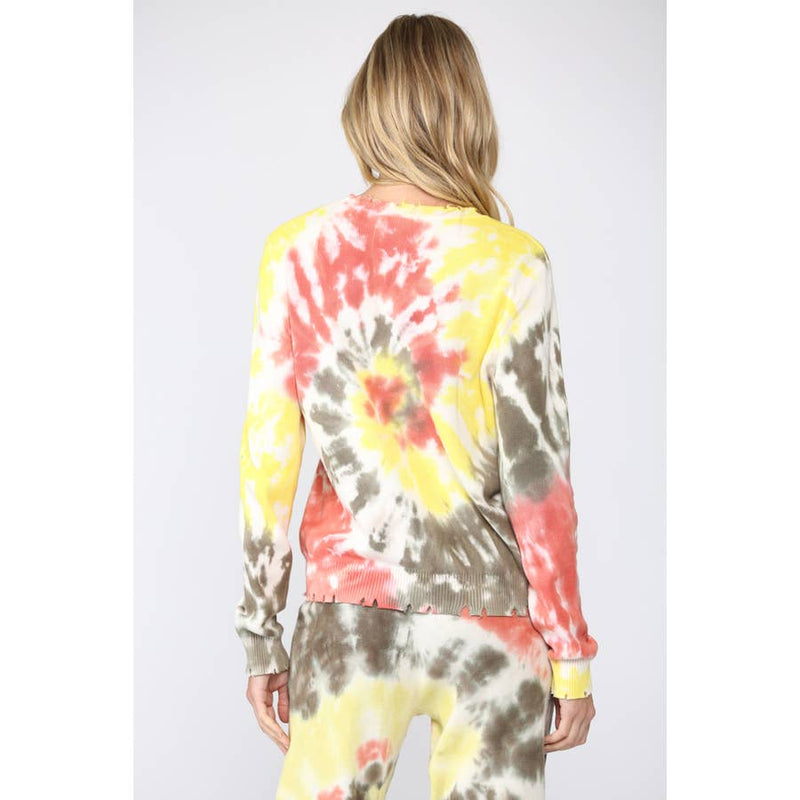 Tie Dye Distressed Sweater and Jogger Pants