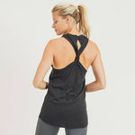 Twist Back Racerback Tank Top