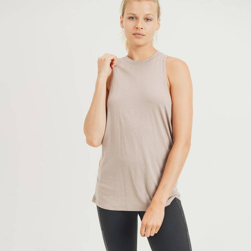Twist Back Racerback Tank Top