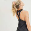 Twist Back Racerback Tank Top
