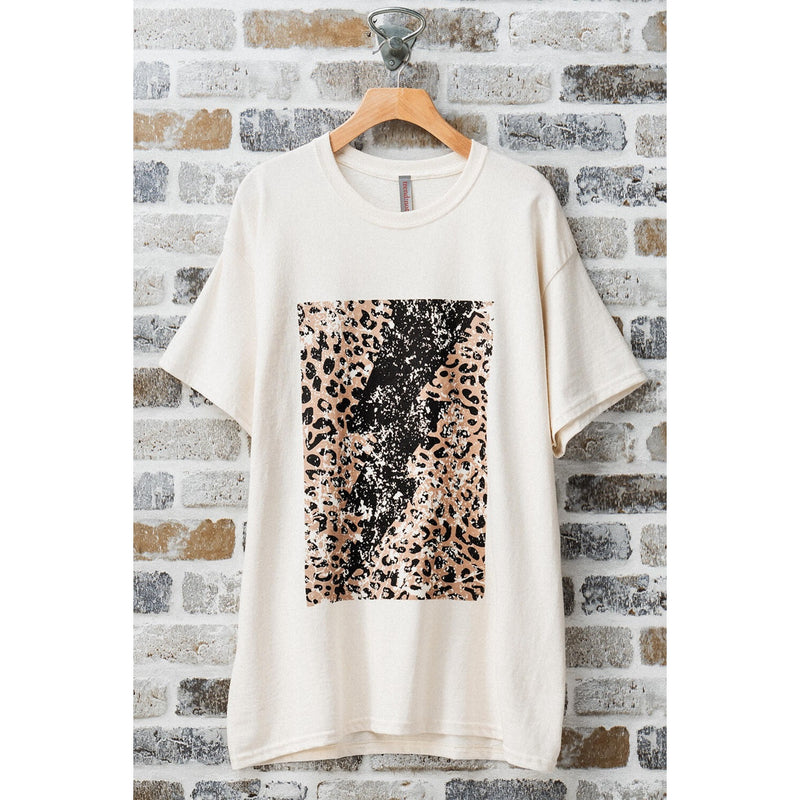 Leopard Lightening Oversized Shirt