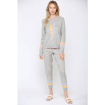 Lightening Bolt Knit Lounge Set