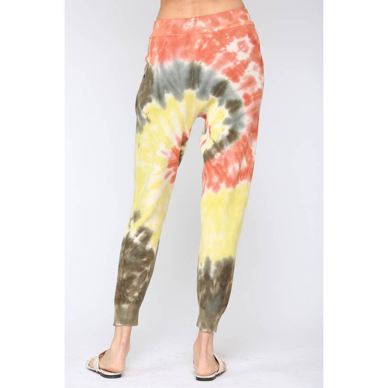 Tie Dye Distressed Sweater and Jogger Pants