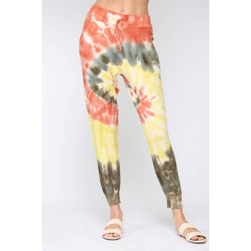 Tie Dye Distressed Sweater and Jogger Pants