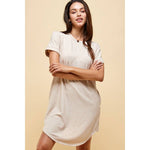 Solid T-Shirt Dress
