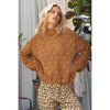 Mock Neck Crochet Sweater