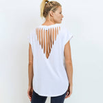 Webbed Cut-Out Back Top