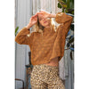 Mock Neck Crochet Sweater
