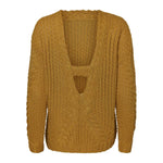 Cable V-Back Sweater