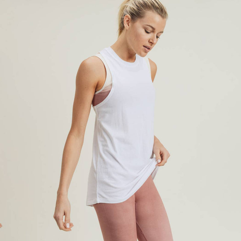 Twist Back Racerback Tank Top
