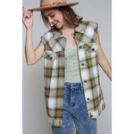 Plaid Vest Jacket