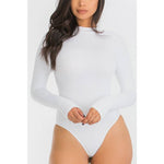 Long- Sleeve Ribbed Bodysuit