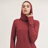Ribbed Raglan Hoodie Top